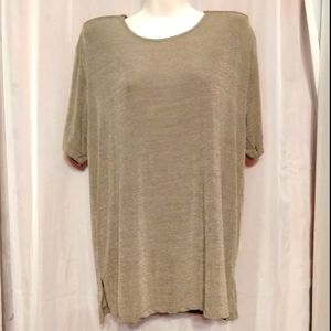 Vintage Fashque Shimmery Bronze Tunic Stretchy